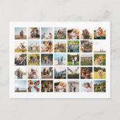 Creëer Uw eigen gepersonaliseerde 35 foto collage Briefkaart (Voorkant)