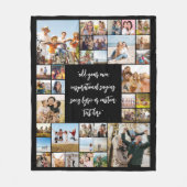 Creëer Uw eigen gepersonaliseerde 36 foto collage Fleece Deken (Voorkant)