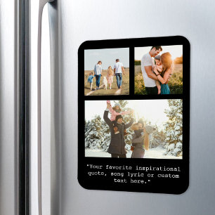 Creëer Uw eigen gepersonaliseerde 3 foto en offert Magneet