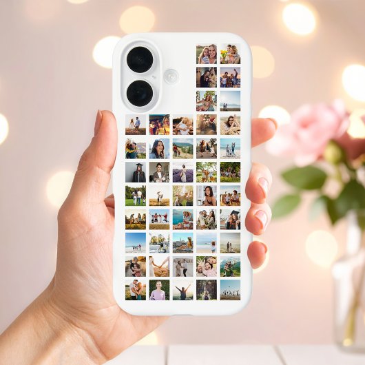 Creëer Uw eigen gepersonaliseerde 46 foto collage Case-Mate iPhone Case