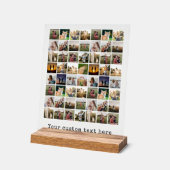 Creëer Uw eigen gepersonaliseerde 56 foto collage Acryl Bord (Hoek)