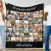Creëer Uw eigen gepersonaliseerde 56 foto collage Fleece Deken