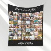 Creëer Uw eigen gepersonaliseerde 56 foto collage Fleece Deken