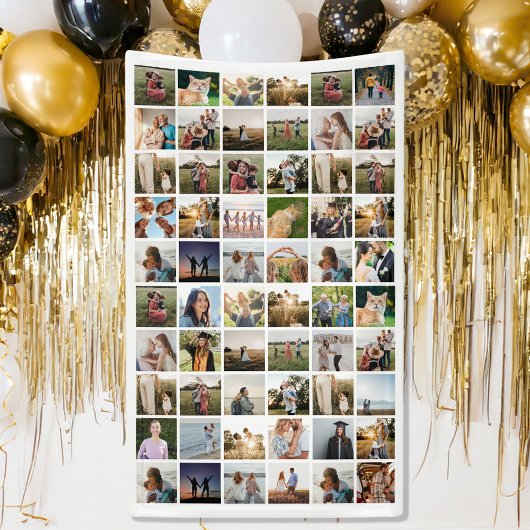 Creëer uw eigen gepersonaliseerde 60-fotocollage spandoek