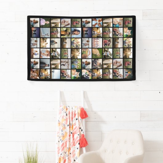 Creëer uw eigen gepersonaliseerde 60-fotocollage spandoek (Insitu)