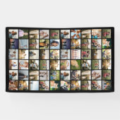 Creëer uw eigen gepersonaliseerde 60-fotocollage spandoek (Horizontaal)