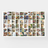 Creëer uw eigen gepersonaliseerde 60-fotocollage spandoek (Horizontaal)