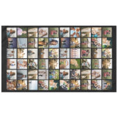Creëer uw eigen gepersonaliseerde 60-fotocollage tafelkleed (Voorkant (Horizontaal))