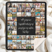 Creëer Uw eigen gepersonaliseerde 64-fotocollage Sherpa Deken