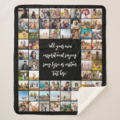 Creëer Uw eigen gepersonaliseerde 64-fotocollage Sherpa Deken (Voorkant)