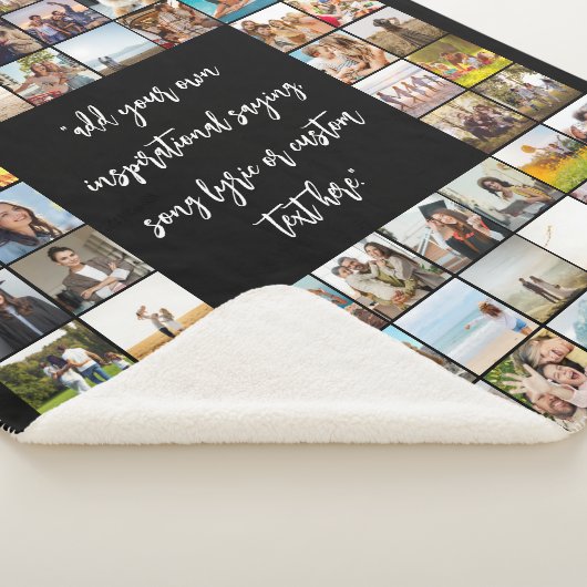 Creëer Uw eigen gepersonaliseerde 64-fotocollage Sherpa Deken (3/4)