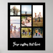 Creëer uw eigen gepersonaliseerde 7 foto collage poster (Voorkant)