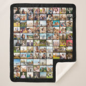Creëer Uw eigen gepersonaliseerde 90 foto collage Sherpa Deken (Voorkant)