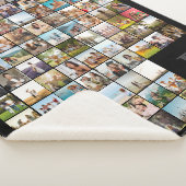 Creëer Uw eigen gepersonaliseerde 90 foto collage Sherpa Deken (3/4)