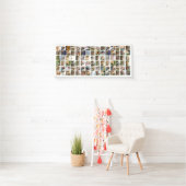 Creëer Uw eigen gepersonaliseerde 90 foto collage Spandoek (Insitu)