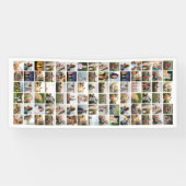 Creëer Uw eigen gepersonaliseerde 90 foto collage Spandoek (Horizontaal)