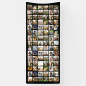 Creëer Uw eigen gepersonaliseerde 90 foto collage Spandoek (Verticaal)