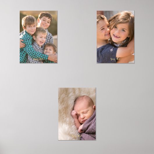 Creëer Uw eigen gepersonaliseerde aangepaste fotot Muurkunst Sets (Voorkant)