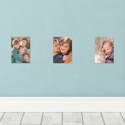 Creëer Uw eigen gepersonaliseerde aangepaste fotot Muurkunst Sets (Houten vloer)