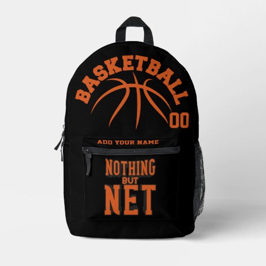 Creëer uw eigen gepersonaliseerde basketbalrugzak bedrukte rugzak (Voorkant)