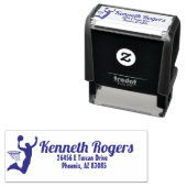 Creëer Uw eigen gepersonaliseerde basketbalsporten Zelfinktende Stempel (In situ)