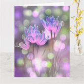 Creëer Uw eigen gepersonaliseerde Bokeh Spring Flo Kaart (Gele Bloem)