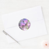 Creëer Uw eigen gepersonaliseerde Bokeh Spring Flo Ronde Sticker (Envelop)