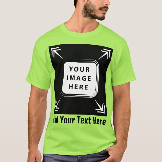 Creëer uw eigen gepersonaliseerde cadeaus t-shirt (Voorkant)