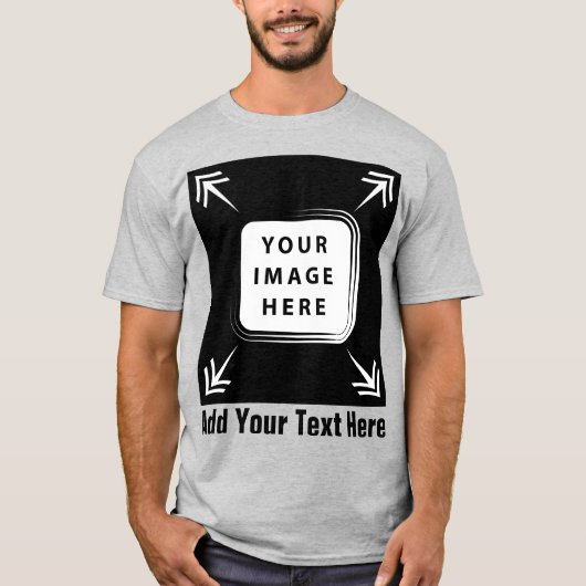 Creëer uw eigen gepersonaliseerde cadeaus t-shirt (Voorkant)