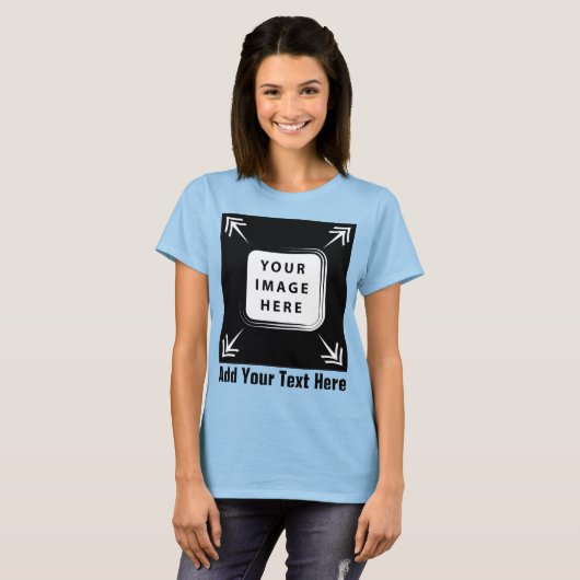 Creëer uw eigen gepersonaliseerde cadeaus t-shirt (Voorkant volledig)