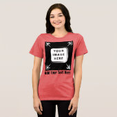 Creëer uw eigen gepersonaliseerde cadeaus Tri-Blend shirt (Voorkant volledig)