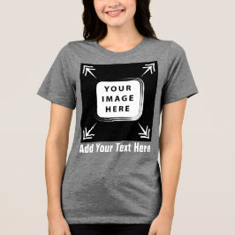 Creëer uw eigen gepersonaliseerde cadeaus Tri-Blend shirt