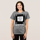 Creëer uw eigen gepersonaliseerde cadeaus Tri-Blend shirt (Voorkant volledig)