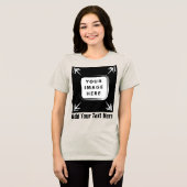 Creëer uw eigen gepersonaliseerde cadeaus Tri-Blend shirt (Voorkant volledig)