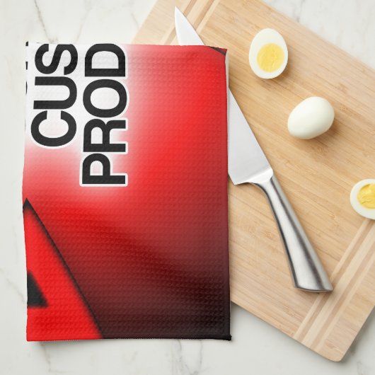 Creëer uw eigen, gepersonaliseerde en unieke theedoek (Quarter Fold)