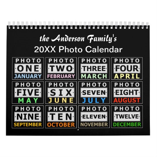 Creëer Uw eigen gepersonaliseerde familiefoto 2025 Kalender (Hoes)