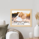 Creëer Uw eigen gepersonaliseerde foto Aangepaste  Poster<br><div class="desc">Creëer uw eigen offerte poster met een van uw favoriete foto's. Beschikt over minimalistische scriptkalligrafie.</div>