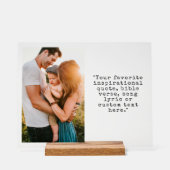 Creëer uw eigen gepersonaliseerde foto en offerte acryl bord (Voorkant)