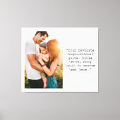 Creëer uw eigen gepersonaliseerde foto en offerte canvas afdruk (Voorkant)