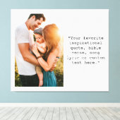 Creëer uw eigen gepersonaliseerde foto en offerte canvas afdruk (Insitu (Houten vloer))