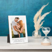 Creëer uw eigen gepersonaliseerde foto en offerte fotoplaat (Zijkant)