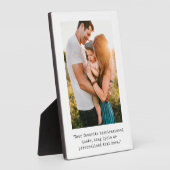 Creëer uw eigen gepersonaliseerde foto en offerte fotoplaat (Zijkant)