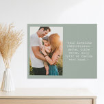 Creëer uw eigen gepersonaliseerde foto en offerte imitatie canvas print<br><div class="desc">Creëer uw eigen aangepaste citaat canvas muurkunst. Beschikt over een van uw foto's en gepersonaliseerde tekst in minimalistische typografie van de typemachine.</div>