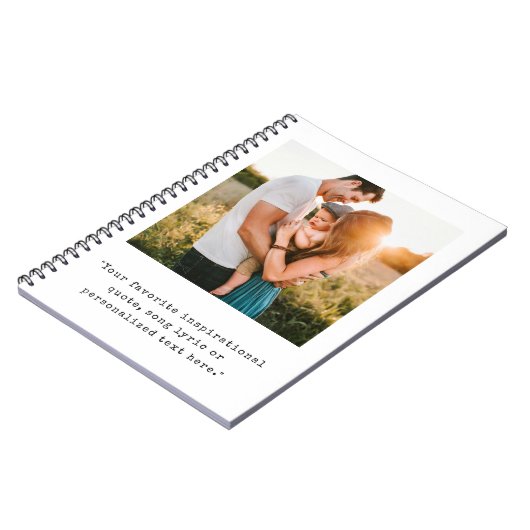 Creëer uw eigen gepersonaliseerde foto en offerte notitieboek (Linkerzijde)