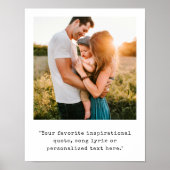 Creëer uw eigen gepersonaliseerde foto en offerte poster (Voorkant)