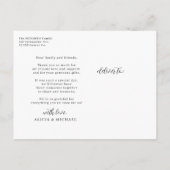 Creëer uw eigen gepersonaliseerde foto en tekst briefkaart (Achterkant)