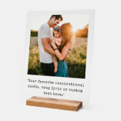 Creëer uw eigen gepersonaliseerde foto quote acryl bord (Hoek)