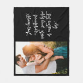 Creëer uw eigen gepersonaliseerde foto quote fleece deken (Voorkant)