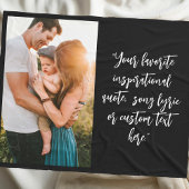 Creëer uw eigen gepersonaliseerde foto quote fleece deken