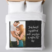 Creëer uw eigen gepersonaliseerde foto quote fleece deken